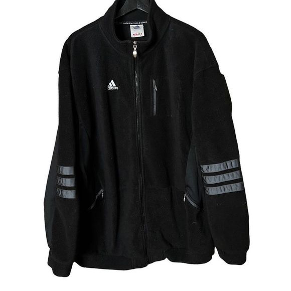 Y2K Adidas Fleece Jacket XL - Picture 1 of 4